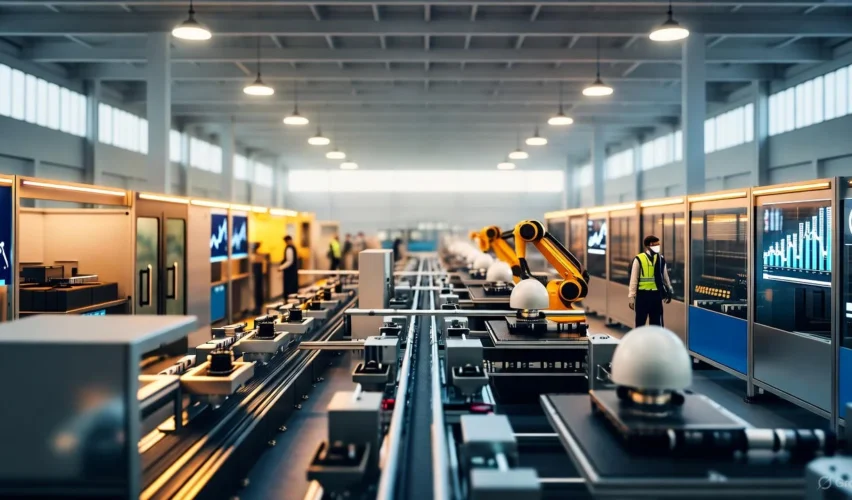 Quiet UK Industrial Rebound factory floor capital-goods stocks investment growth UK