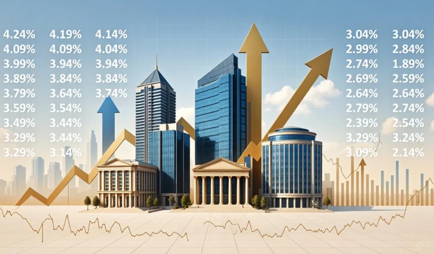 UK bank shares rising with falling UK mortgage rates after Budget announcement