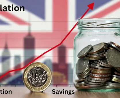 UK savers losing money as inflation rises above savings rates