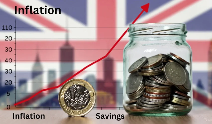 UK savers losing money as inflation rises above savings rates