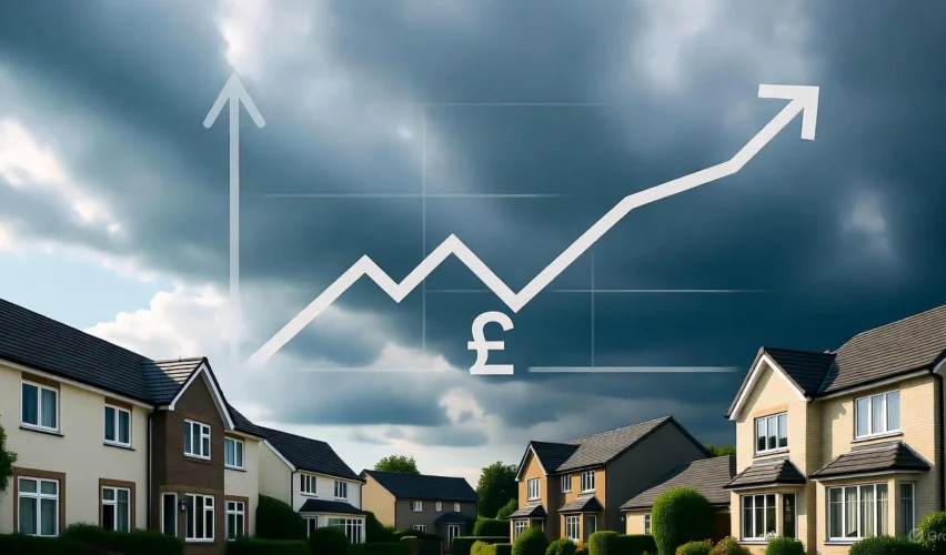 UK homeowners alert about rising property insurance premiums in 2025 due to weather losses and rebuild costs.