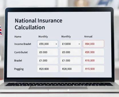 NI Contributions UK Tool showing National Insurance breakdown for UK workers