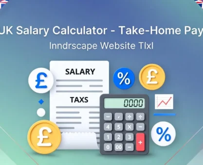 UK salary calculator showing take-home pay after income tax, National Insurance, and pension deductions